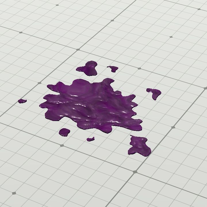 Purple goo splodge 6