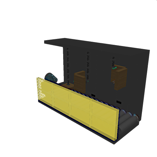 Gold cube industrial wood create factory
