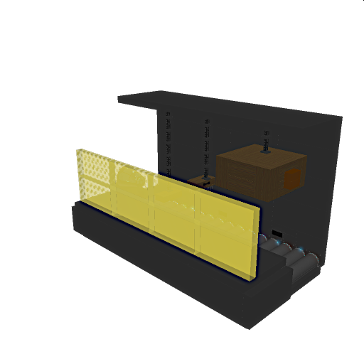 Gold cube industrial wood desk factory