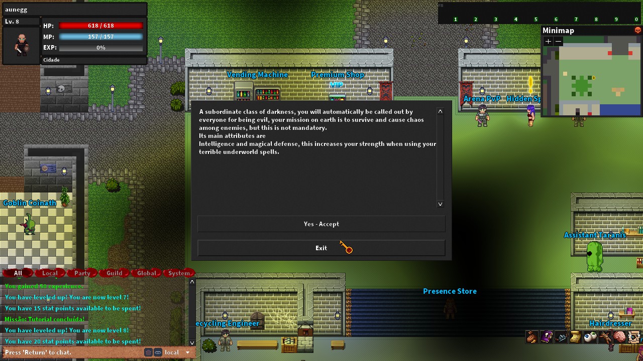 Rebornia - MMORPG 2D gameplay screenshot 2