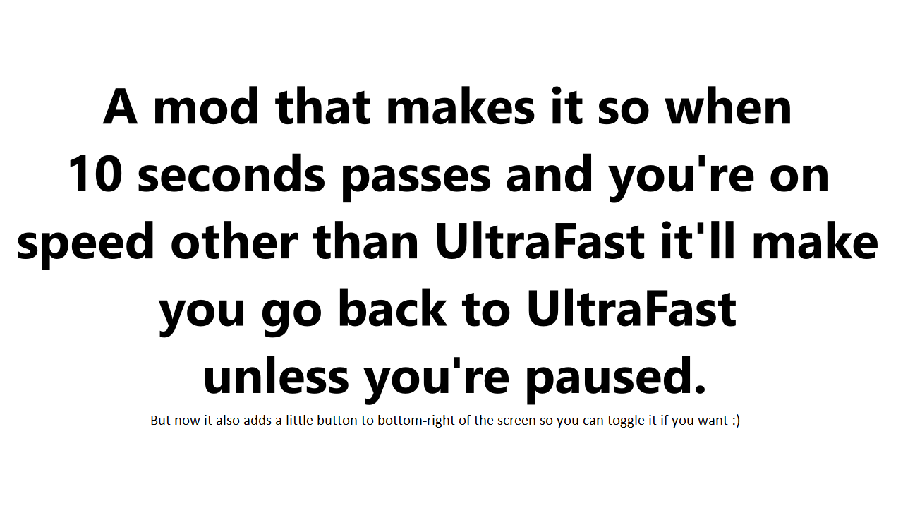 10 Seconds to Speed