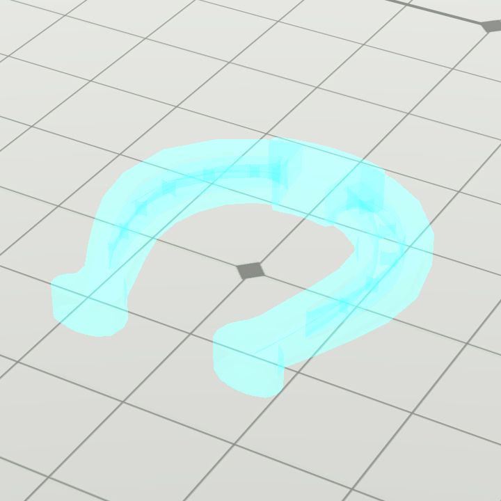Horseshoe ghostly L blue