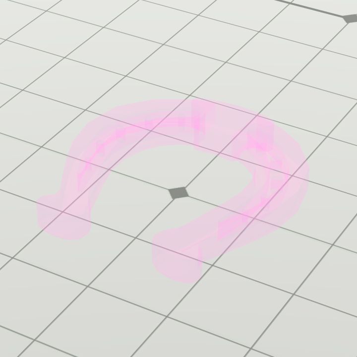Horseshoe ghostly pink