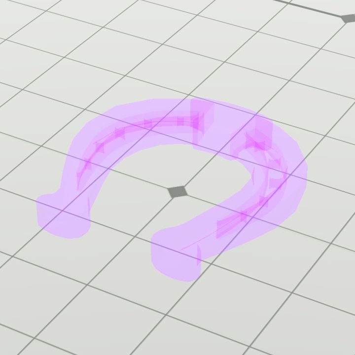 Horseshoe ghostly purple