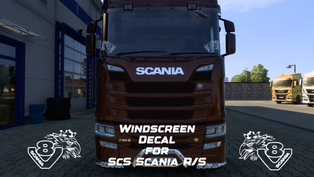 V8 Windscreen Decal