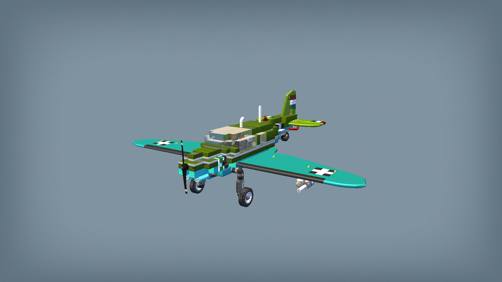 Light single engine aircraft for low physics settings