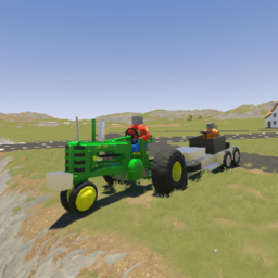 John deere A -pulling setup