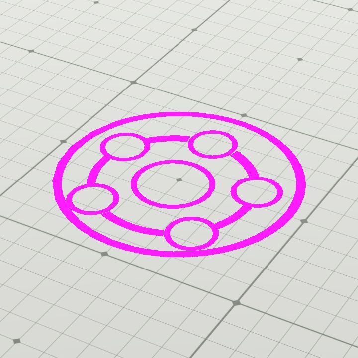 Magic circle, floor - pink