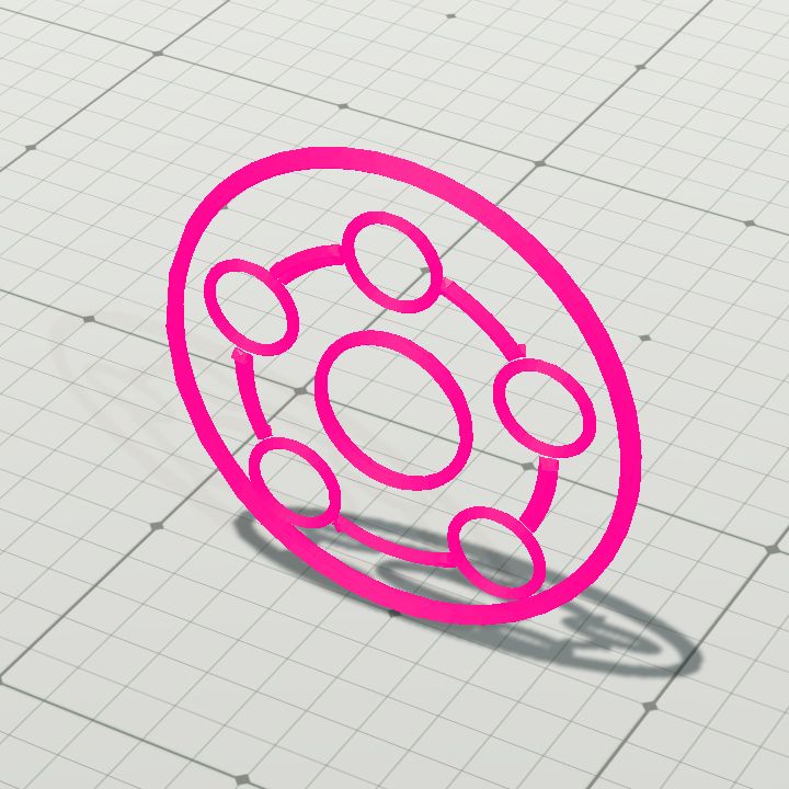 Magic circle, wall - magenta