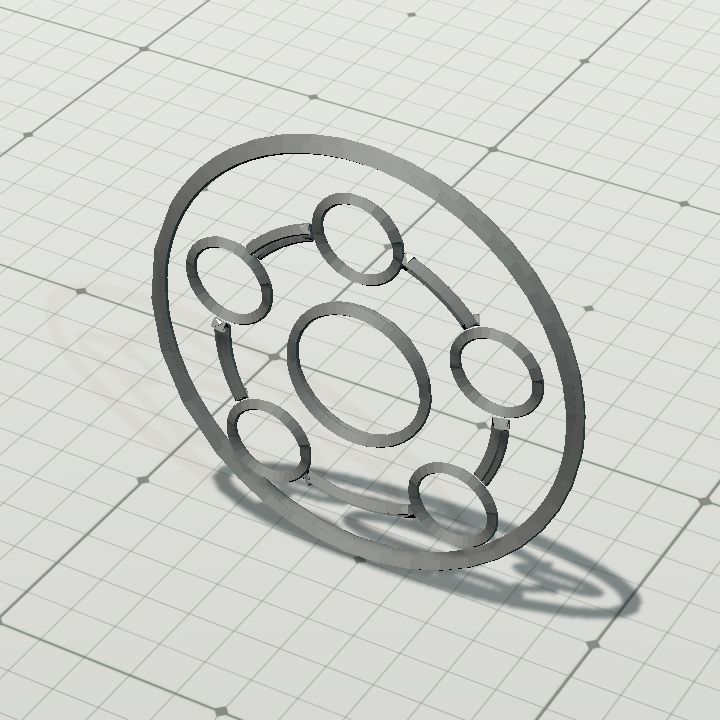 Magic circle, wall - silver