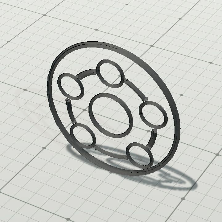 Magic circle, wall - STL recolourable