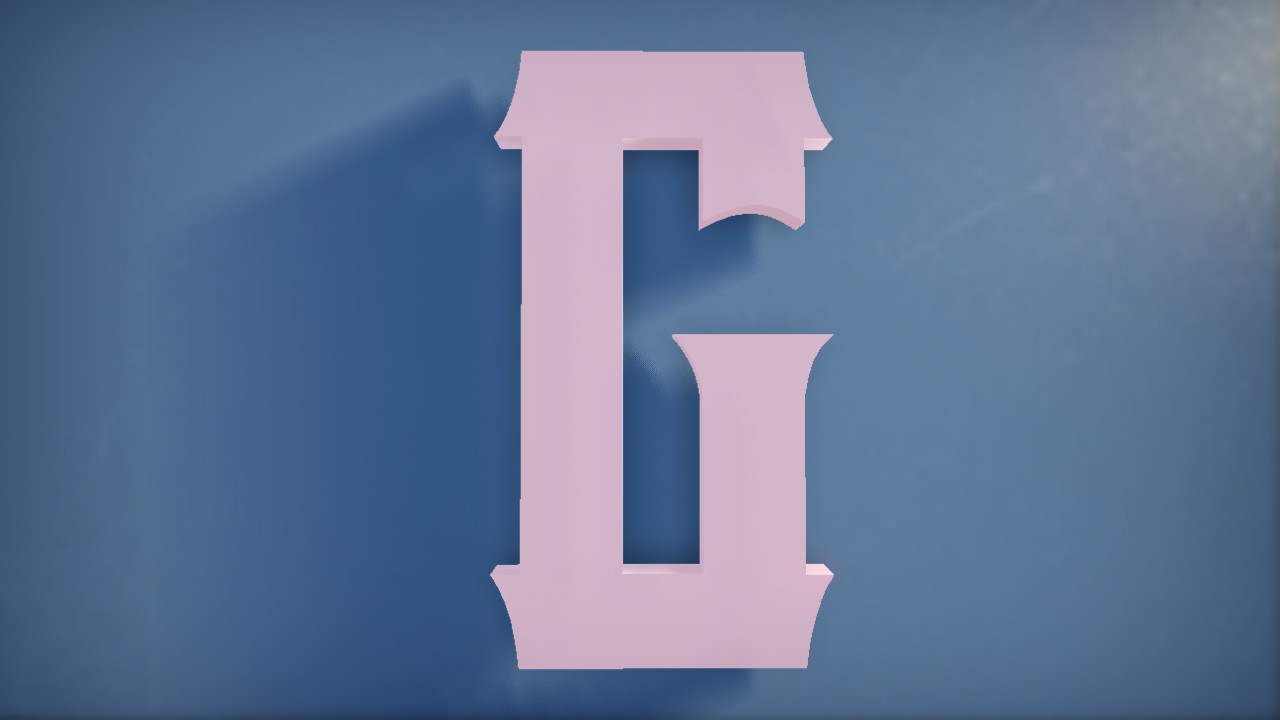 Vanilla Whale Font Letter G 1m Lit Flexicolor