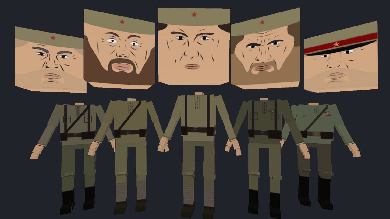 WW2 | Red Army Summer Uniforms Pack