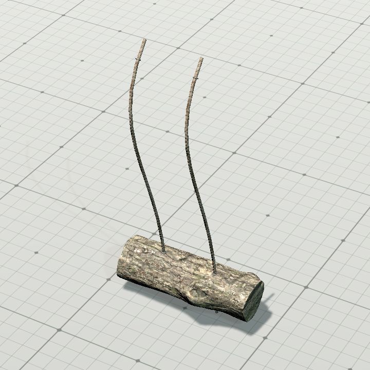 Log and rope swing
