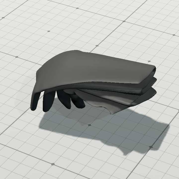 Folded Cloth STL 3