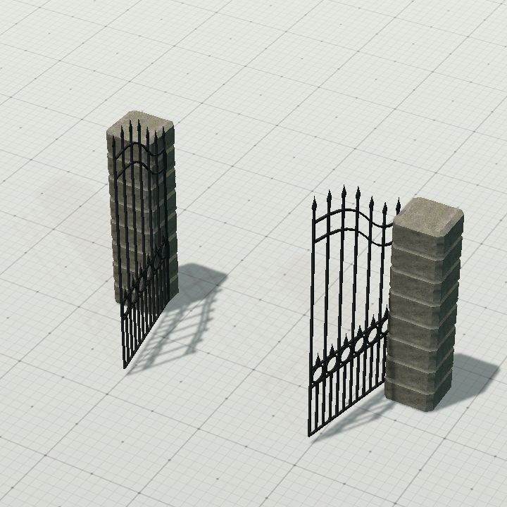 Fence gate open