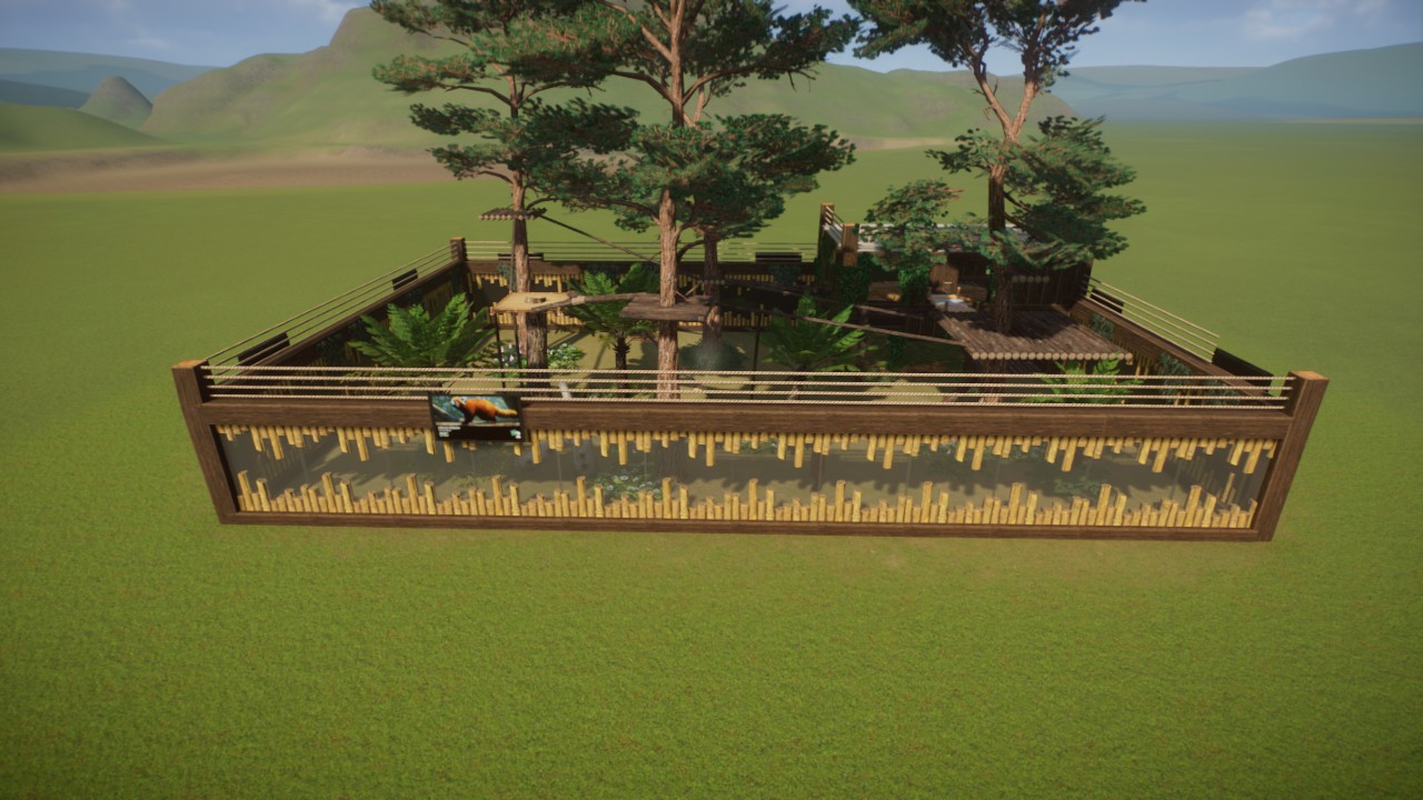 Custom Red Panda Habitat - Fits 4m path grid preview