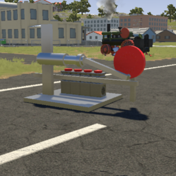 Simple steam piston motor