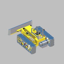 Tracked, V8, 6 speed Dozer.