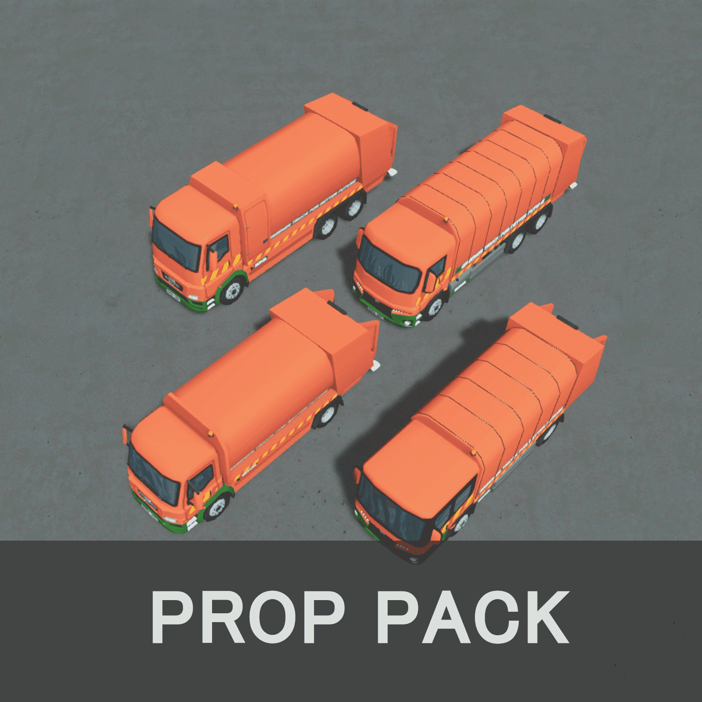 Biofuel Garbage Trucks - Prop Pack