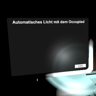 Automatisches Licht mit dem Occupied