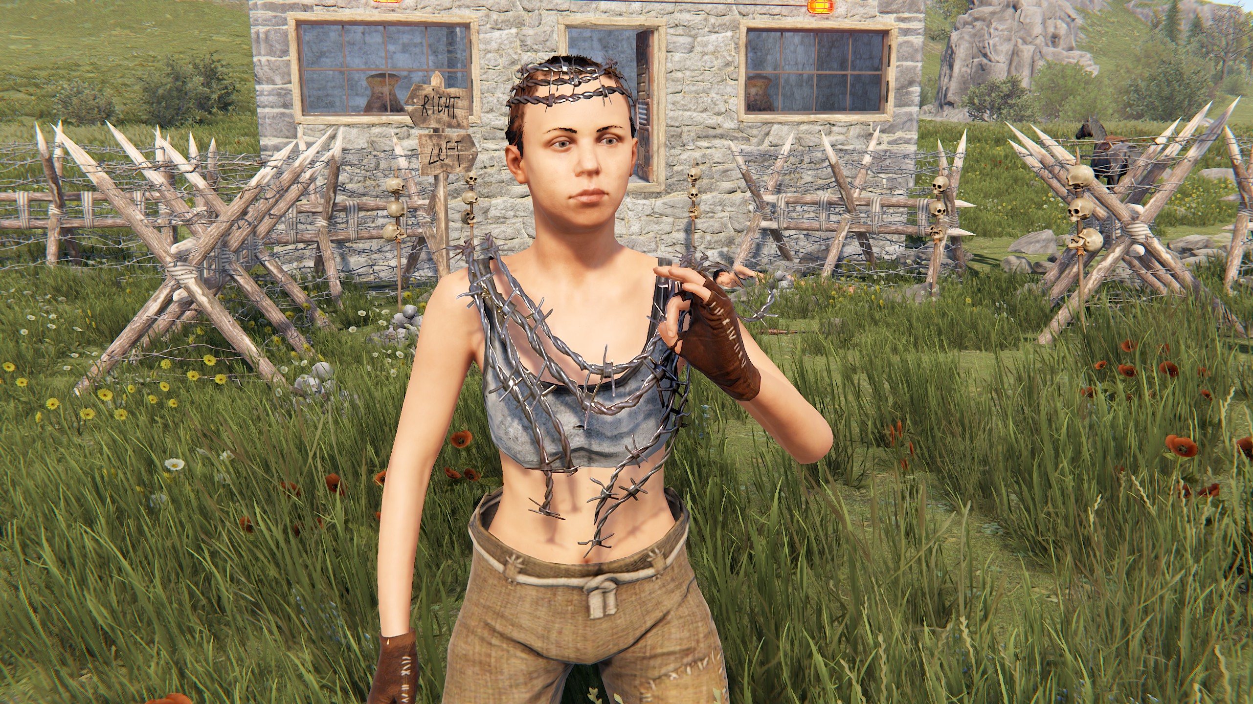 Barbed Wire Poncho