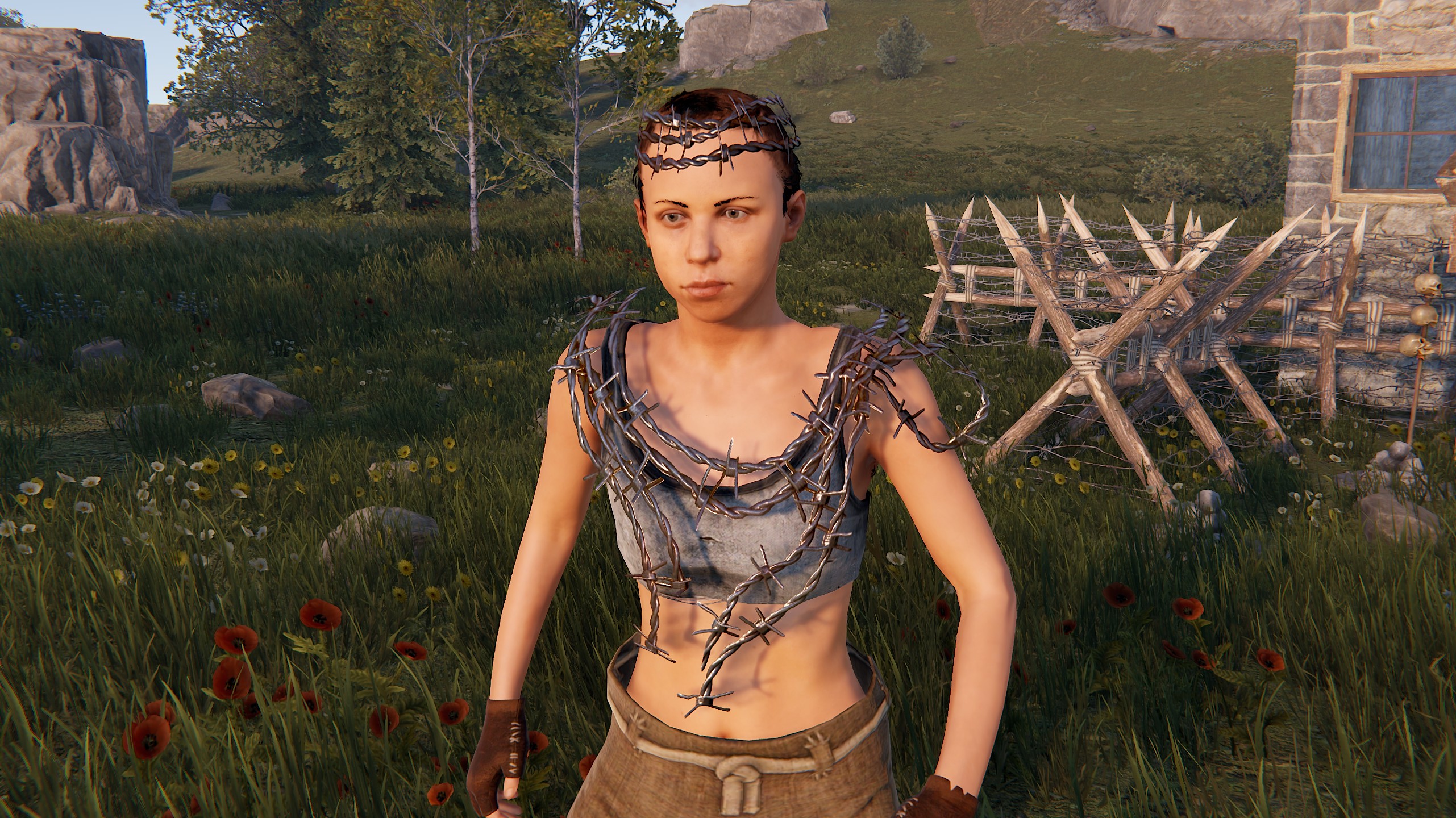 Barbed Wire Poncho