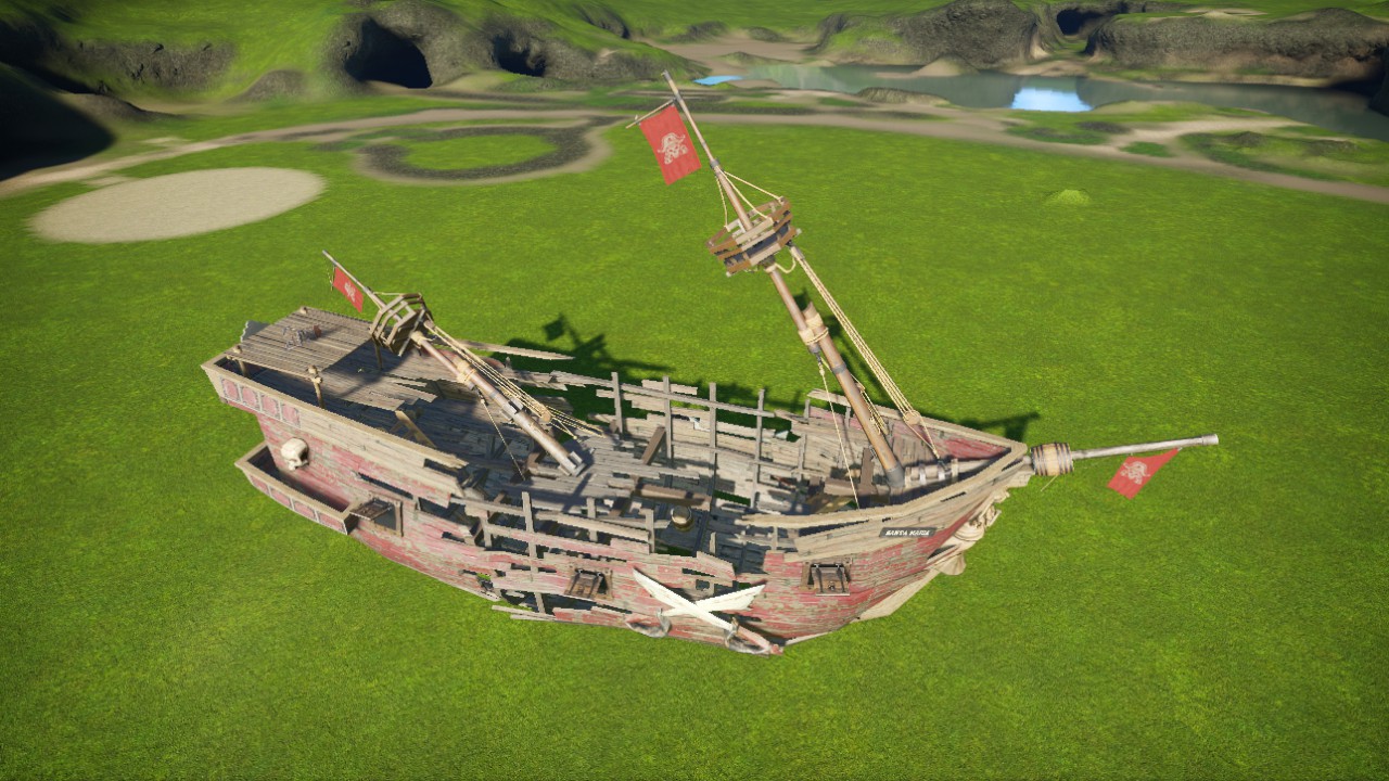 broken pirate ship