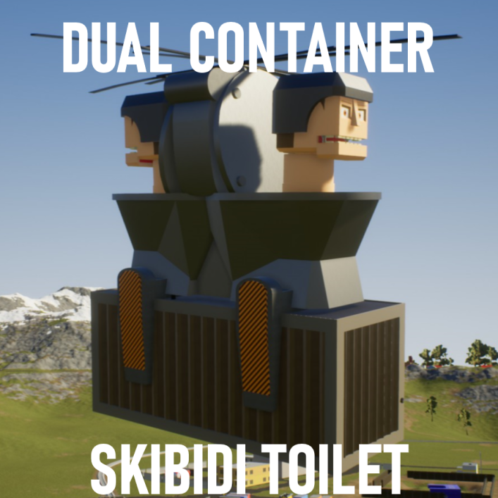 Dual Container Skibidi Toilet! Skibi
