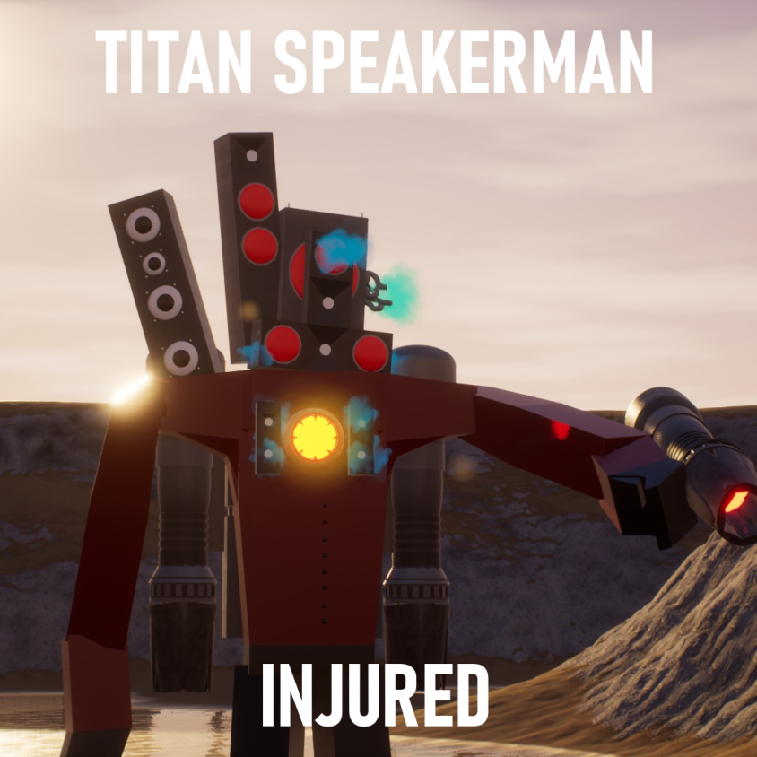 Titan Speakerman Injured! Skibi