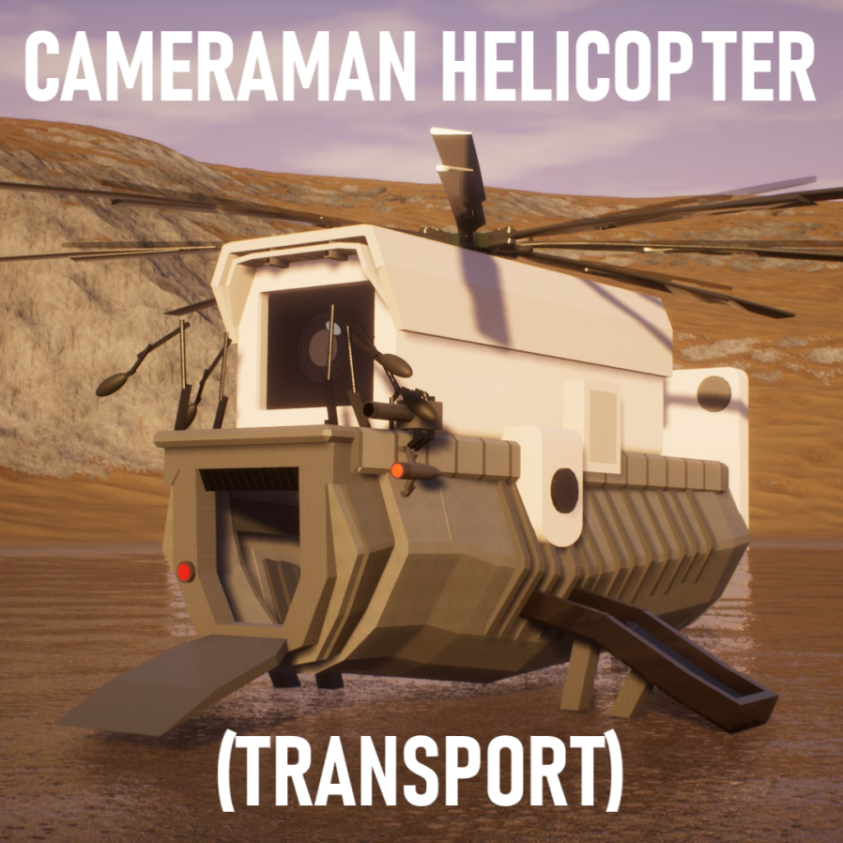 Cameraman Transport Helicopter! Skibi