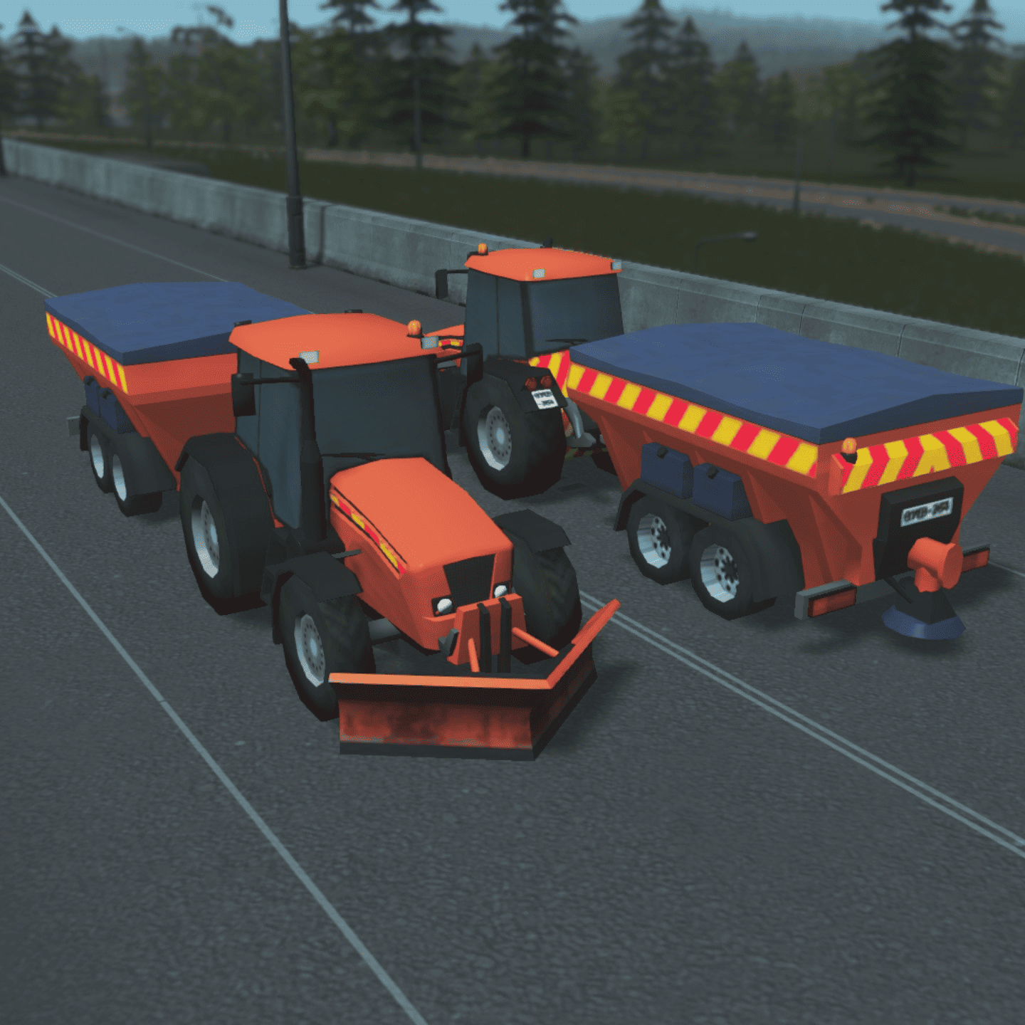 Snowplough Tractor