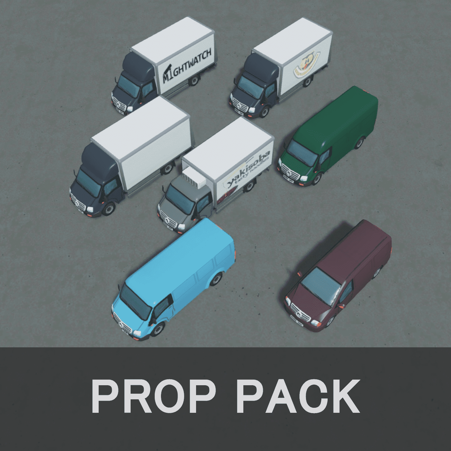 Delivery Vans 2 - Prop Pack