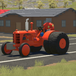 Case LA tractor -pulling set-up