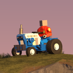 1966 Sears Suburban lawn tractor - pulling set-up
