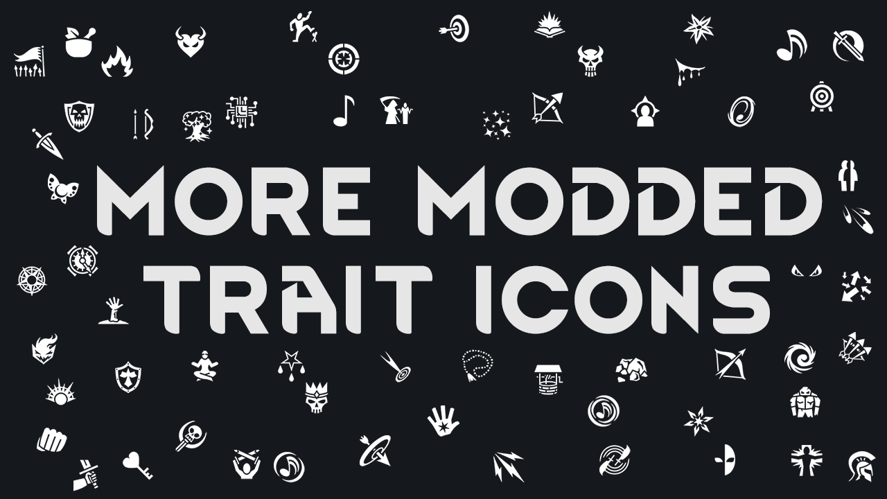 More Modded Trait Icons mod preview for RimWorld