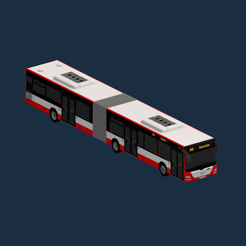 Sosnowiec - MAN Lion's City G (A23) 3D Euro 5