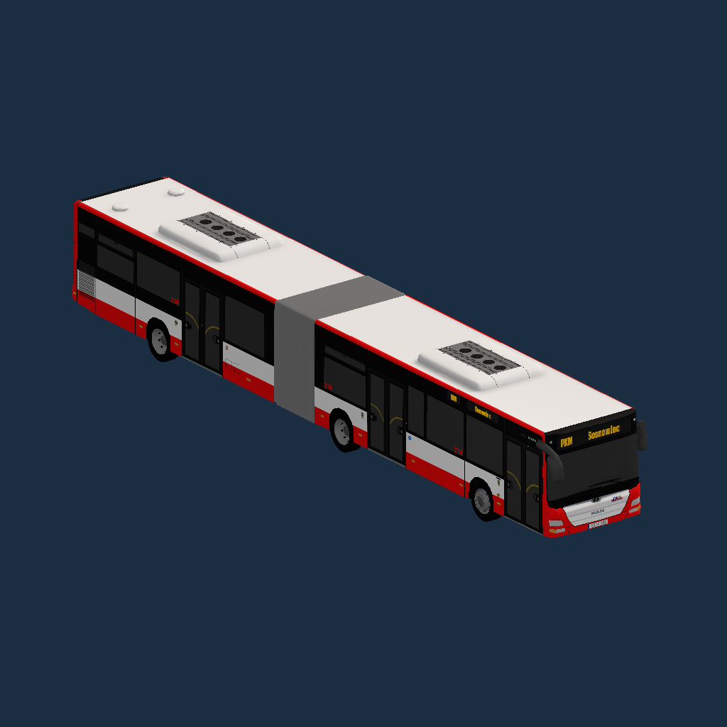 Sosnowiec - MAN Lion's City G (A23) 3D Euro 6