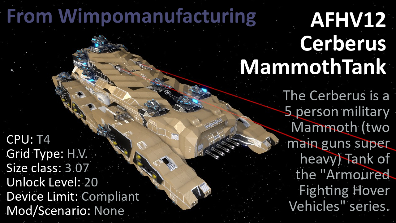 AFHV12 Cerberus MammothTank