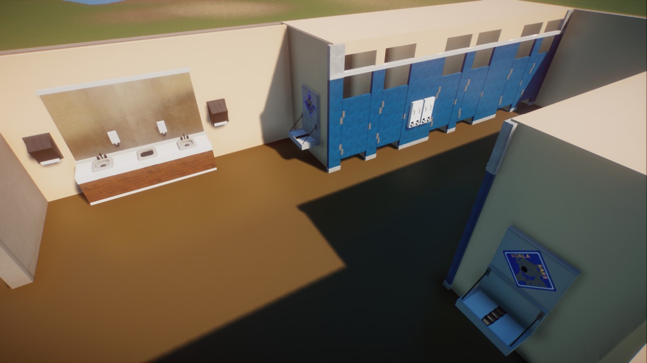 Functional toilet stalls preview