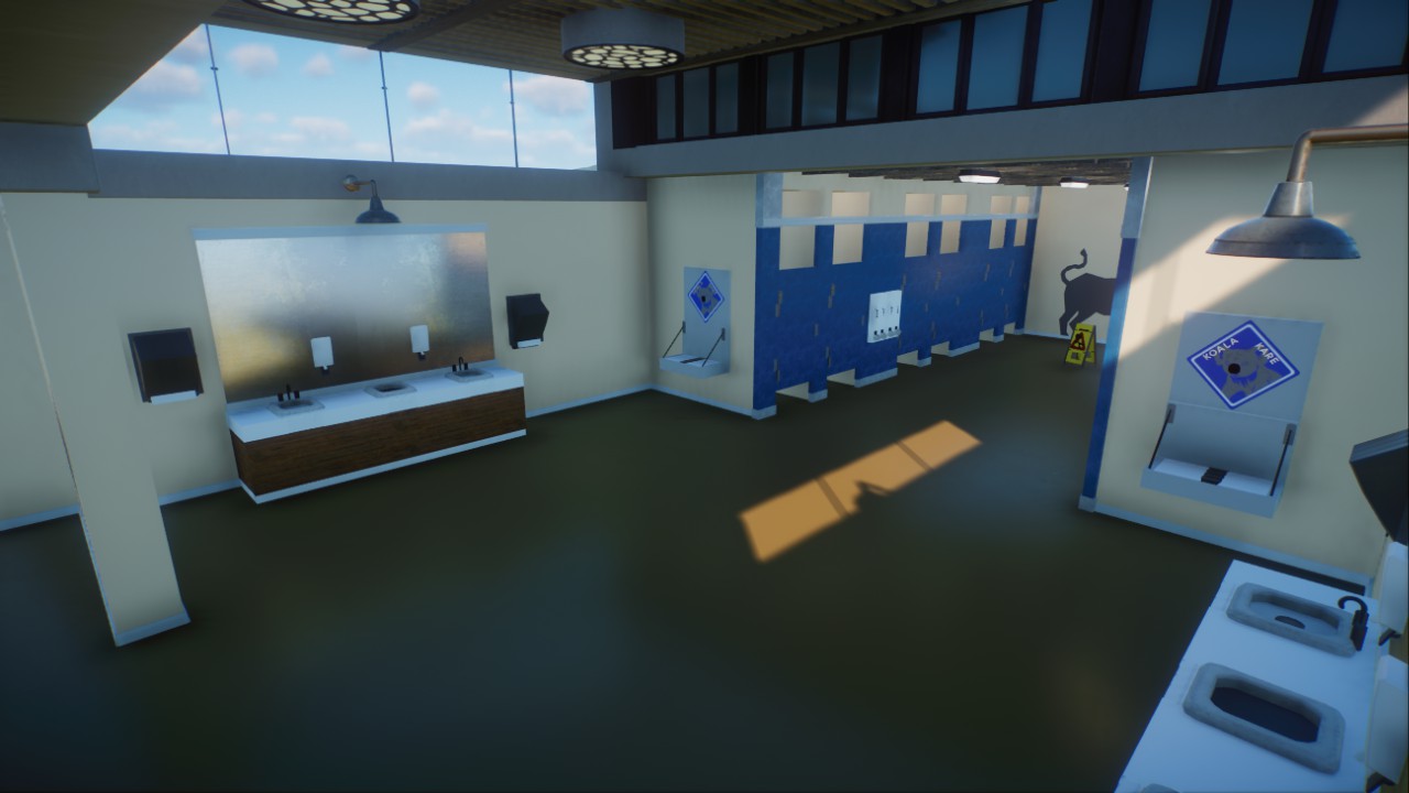 Large restroom / toilets preview