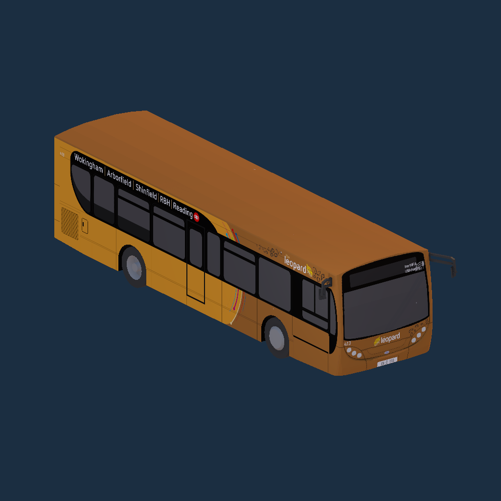 Reading Buses 413 YR13 PLZ Leopard Orbits Livery