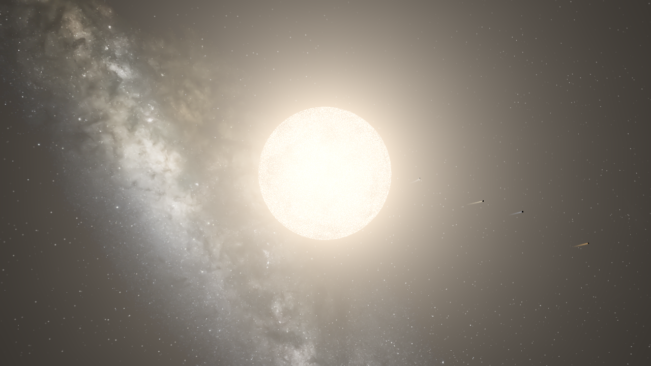 Evaporating Solar system