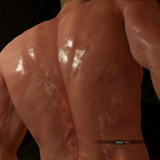 Less visible body scars for Geralt
