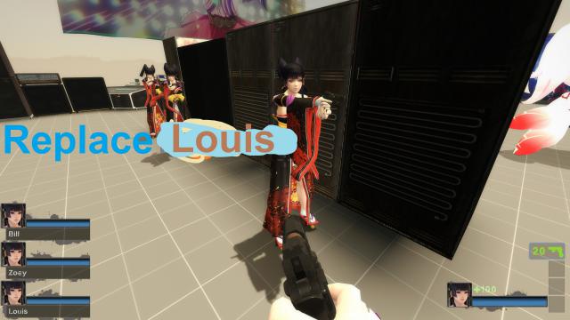 Nyotengu Replace Louis (Dead or Alive 5)
