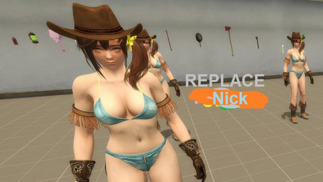 Misaki Denim Bikini COWGIRL {Replaces Nick}
