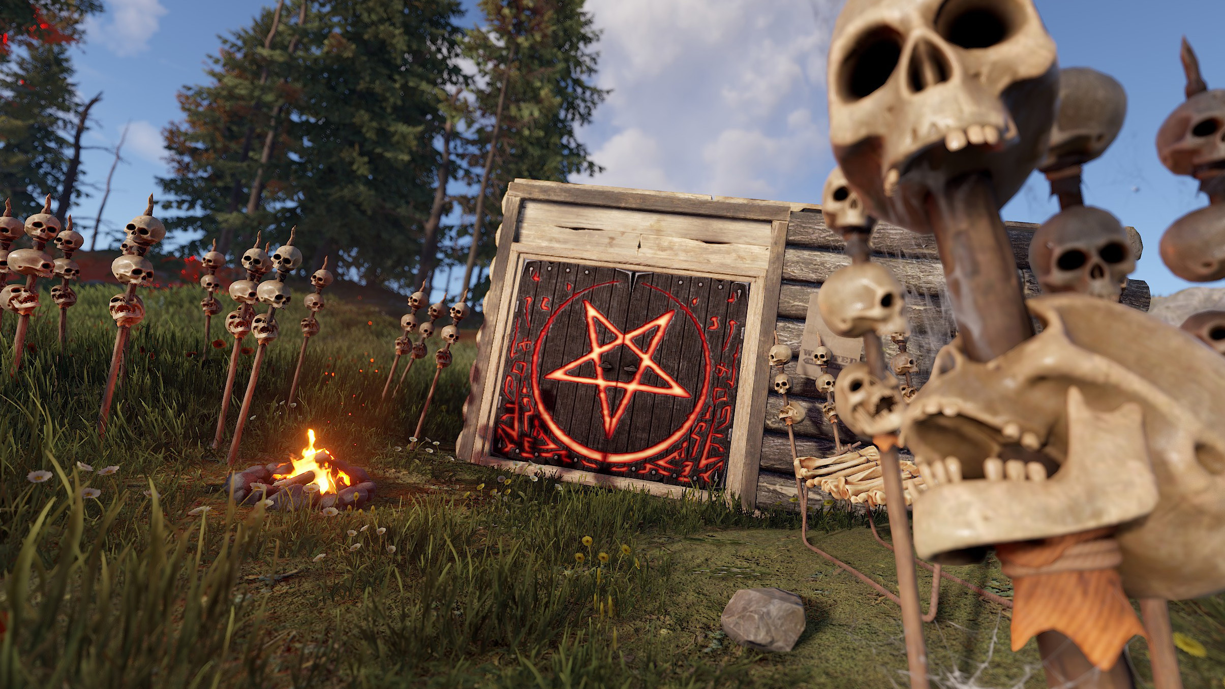 Wooden Double Door from Hell