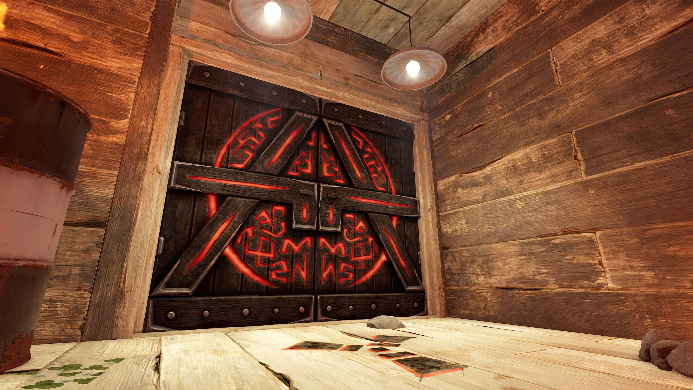 Wooden Double Door from Hell