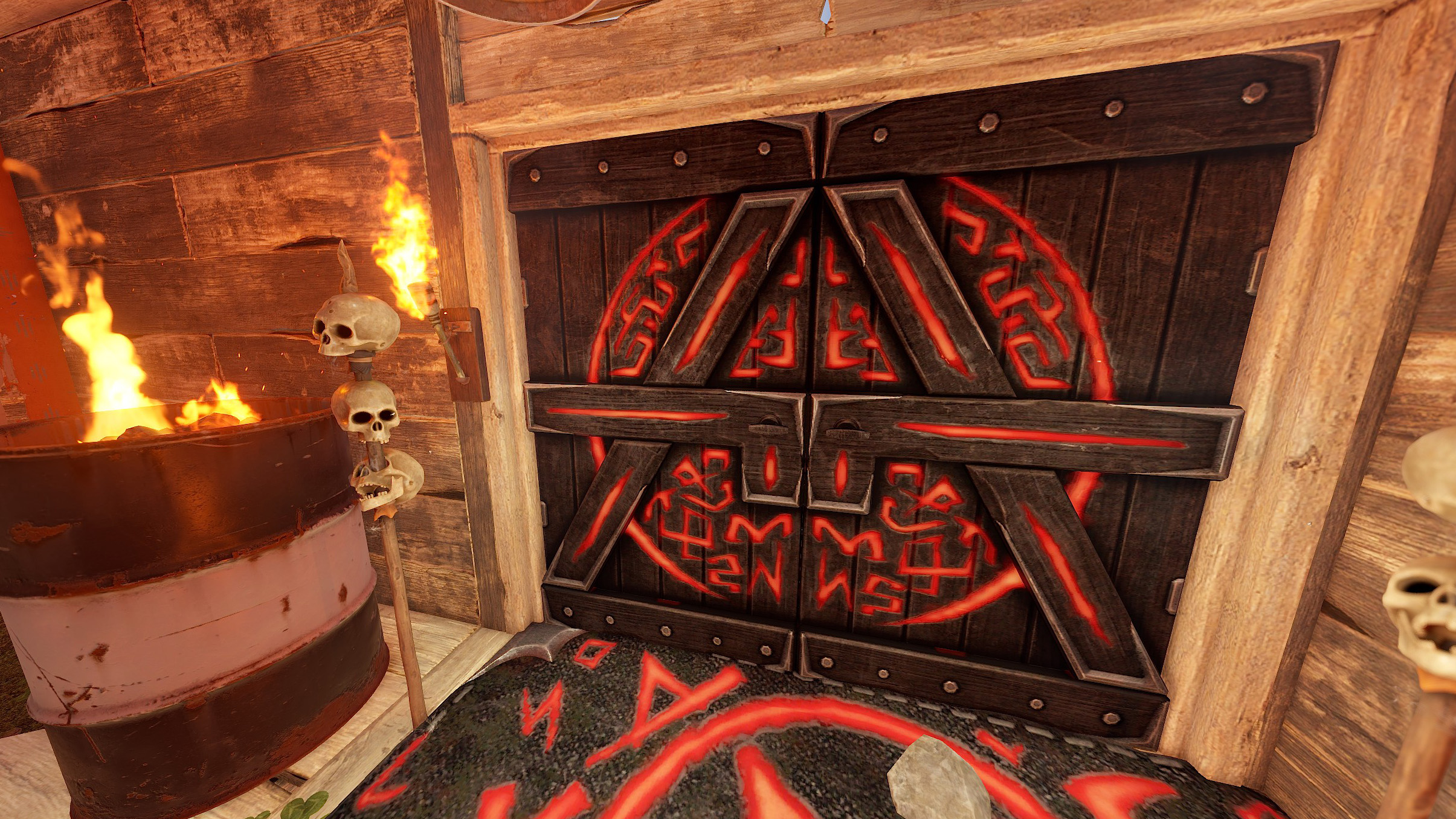 Wooden Double Door from Hell