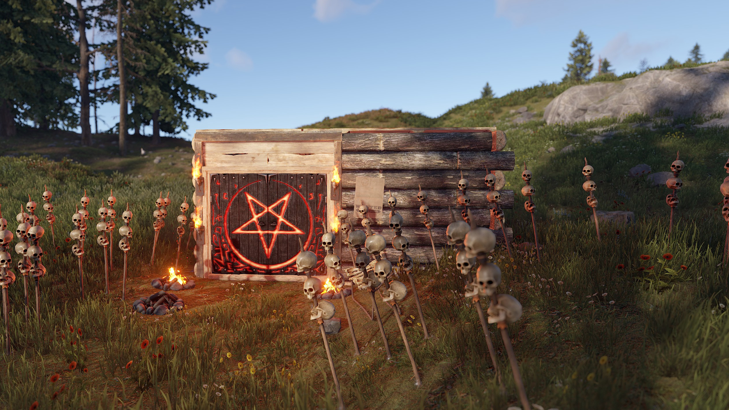 Wooden Double Door from Hell